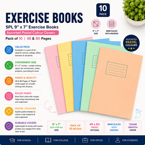Exercise books pack - x,