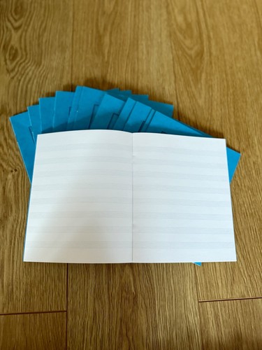 Blue music manuscript - x,