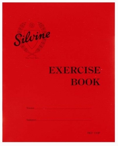 Silvine exercise book - x, a5