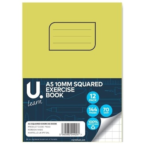 Squared exercise book - squared,