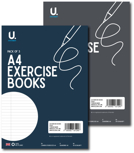 Lined exercise book 3 pack - 3,