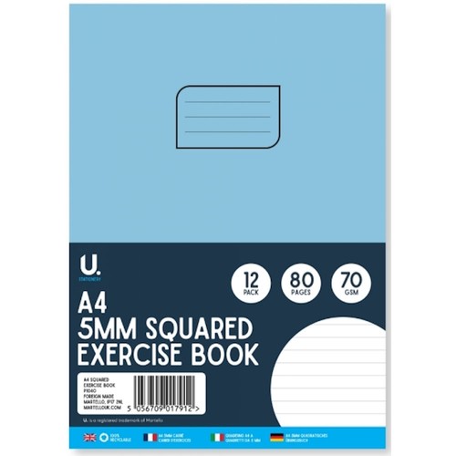 Squared exercise book 5mm - exercise,