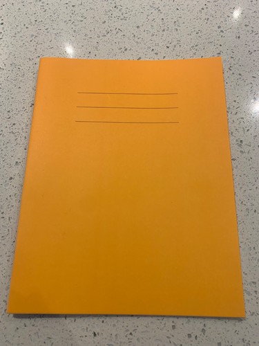 Orange exercise books - orange, x25