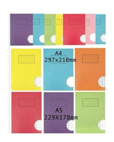 Silvine exercise books - a5,