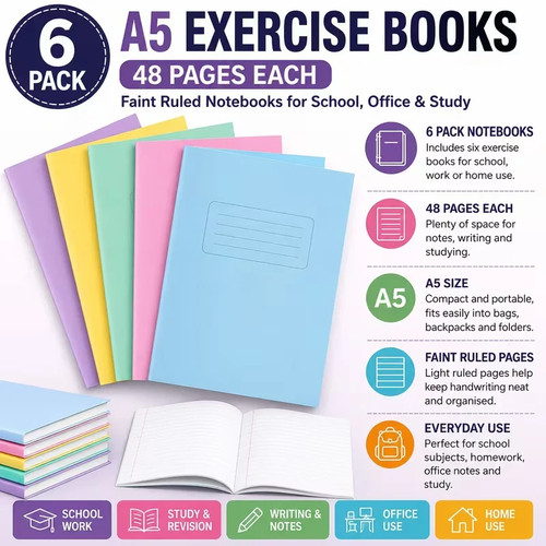 Pack exercise books 48 - books,