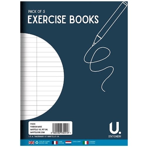 Pack lined exercise books - 5,