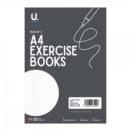 Lined exercise books - lined,