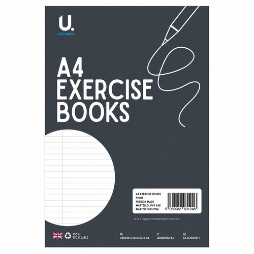 Lined exercise books pack - lined,