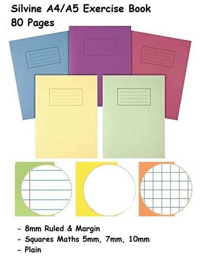 Silvine exercise books - exercise,